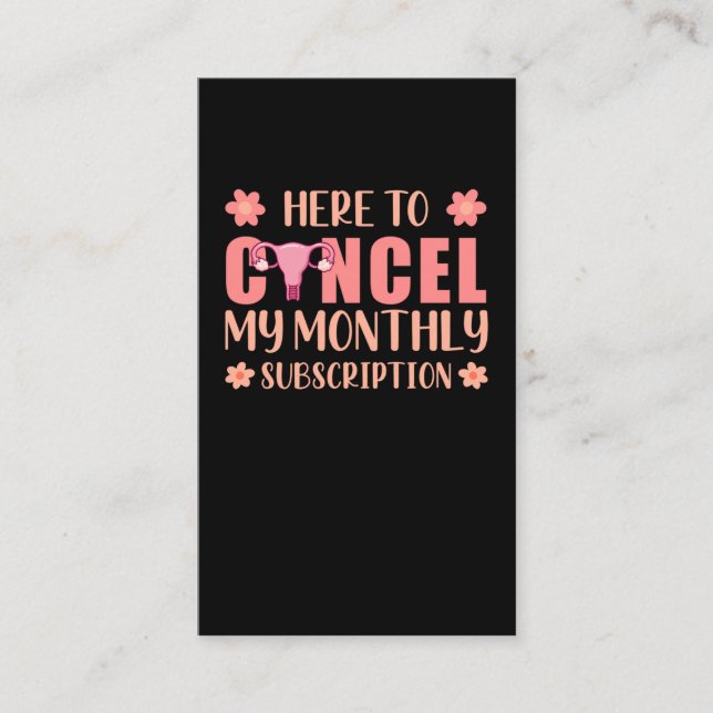 Tarjeta De Visita Soporte de histerectomía Superviviente de eliminac (Anverso)