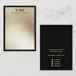 Tarjeta De Visita Soporte de joyas para la pantalla de oro satinado