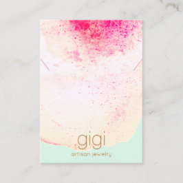 Tarjeta De Visita Soporte de pantalla de collares de color de agua a