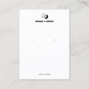 Tarjeta De Visita Soporte de pantalla de joyería de la luna de luna 