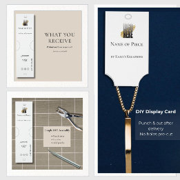 Tarjeta De Visita Soporte de pulsera Pantalla colgante Logotipo de m