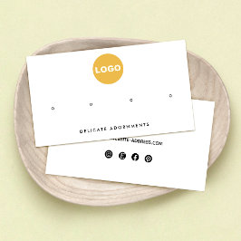 Tarjeta De Visita Soporte para la pantalla del logotipo del Personal