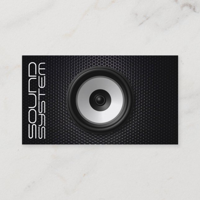 Tarjeta De Visita Sound service company (Anverso)
