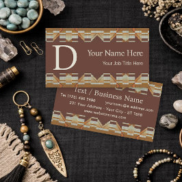 Tarjeta De Visita Southwestern Tribal Pattern Inspired Custom