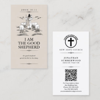 Tarjeta De Visita Soy El Buen Pastor | Fe Cristiana
