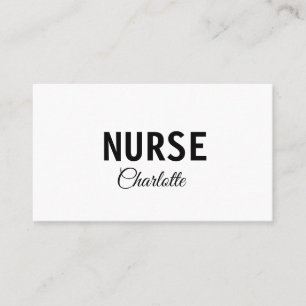 Tarjeta De Visita Soy enfermera experta médica agregue su nombre tex