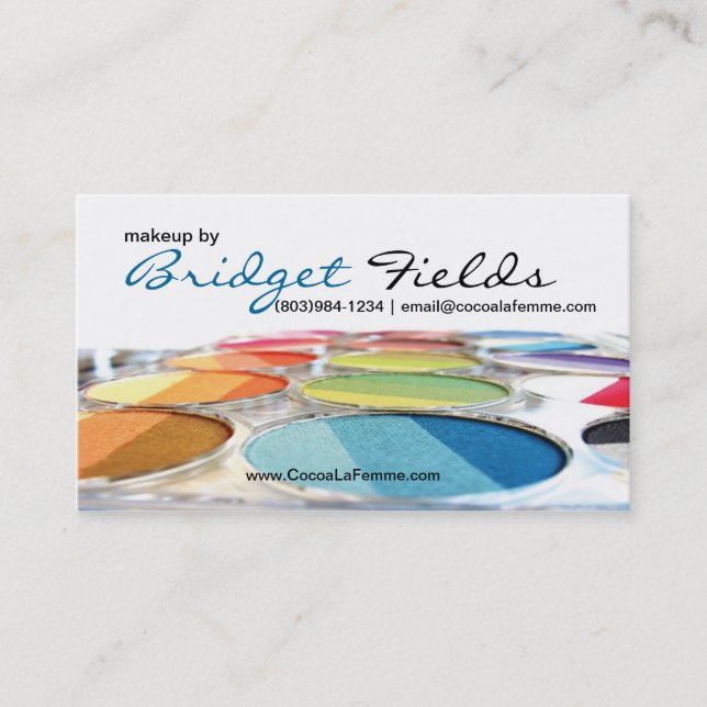 Tarjeta De Visita Soy maquillaje (Anverso)