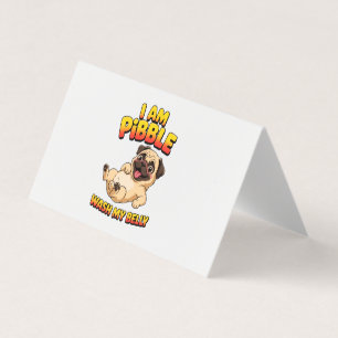 Tarjeta De Visita Soy Pibble Lava Mi Barriga