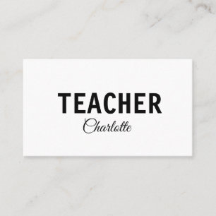 Tarjeta De Visita Soy profesor escuela Universidad agregue su nombre