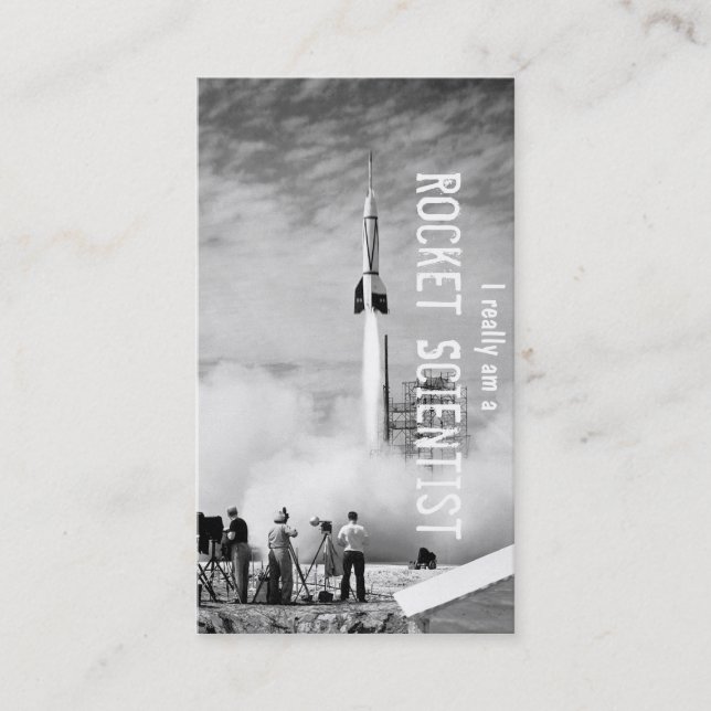 Tarjeta De Visita Soy realmente científico de Rocket (Anverso)