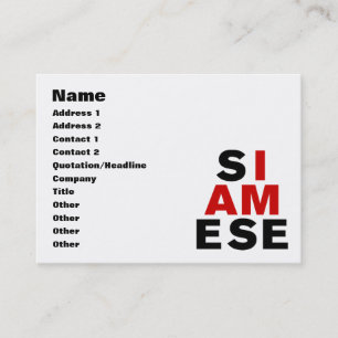 TARJETA DE VISITA SOY SIAMÉS