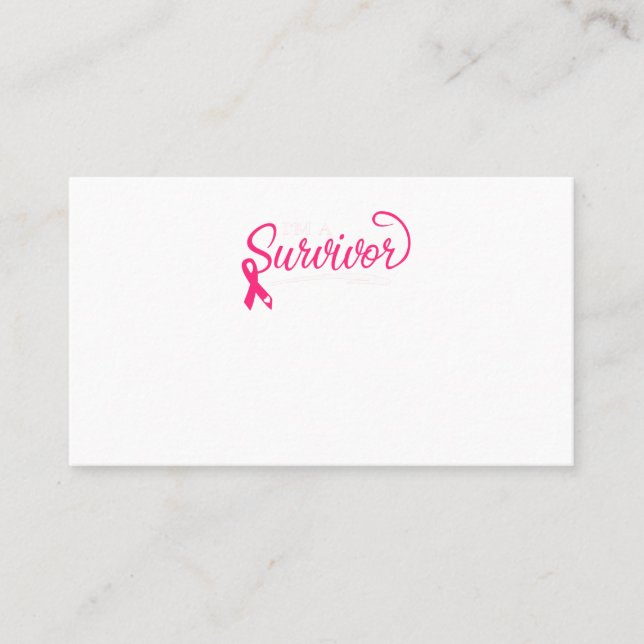 Tarjeta De Visita Soy un sobreviviente de la toma de conciencia sobr (Anverso)