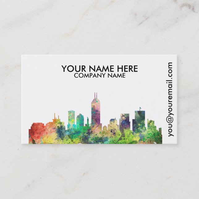 TARJETA DE VISITA SP DEL HORIZONTE DE INDIANAPOLIS, INDIANA - (Anverso)
