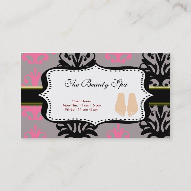 Tarjeta De Visita Spa (Anverso)