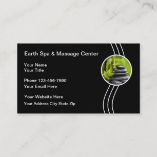 Tarjeta De Visita Spa de Masaje y Belleza