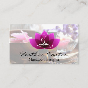 Tarjeta De Visita Spa de salud   Centro de masajes
