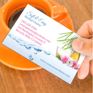 Tarjeta de visita Spa Natural Herbs