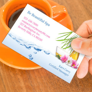 Tarjeta de visita Spa Natural Wellness