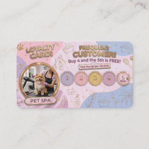 Tarjeta De Visita Spa para mascotas - Lealtad tienda local
