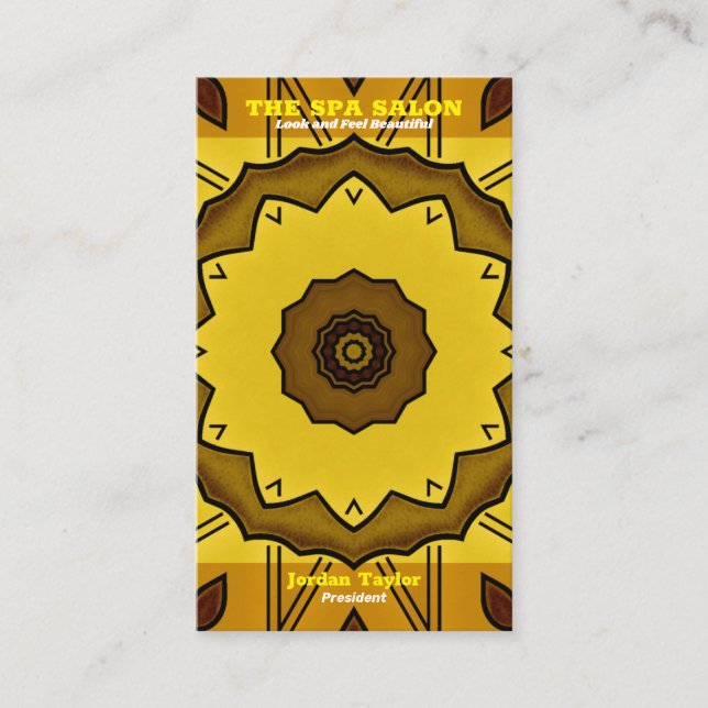 Tarjeta de visita Spa Salon (Anverso)