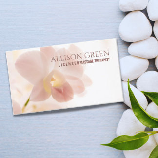 Tarjeta De Visita SPA Salón De Belleza Masaje Terapia Flor Tienda