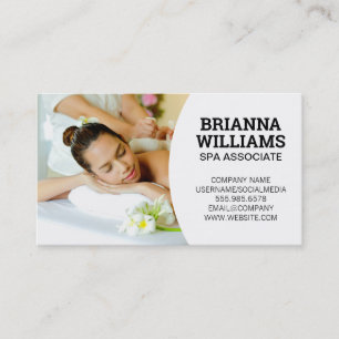 Tarjeta De Visita Spa   Servicios de Hotel   Masaje