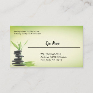 Tarjeta De Visita Spa store business cards