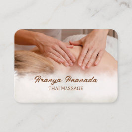 Tarjeta De Visita Spa tailandés de masaje