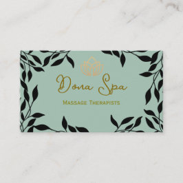 Tarjeta de visita Spa Therapists
