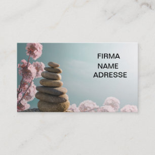 Tarjeta De Visita Spa Wellness masaje business cards