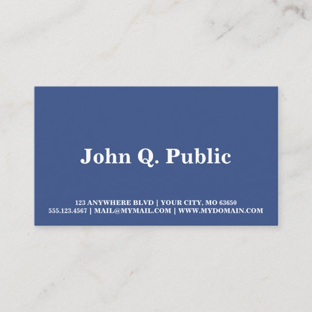 Tarjeta De Visita Spacey St. Louis (Anverso)