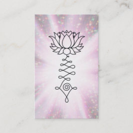 Tarjeta De Visita *~* Sparkle Rays Reiki Energía Sanación Lotus