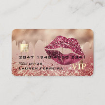 Tarjeta de visita Sparkly Credit Style