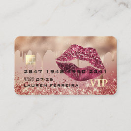 Tarjeta de visita Sparkly Credit Style
