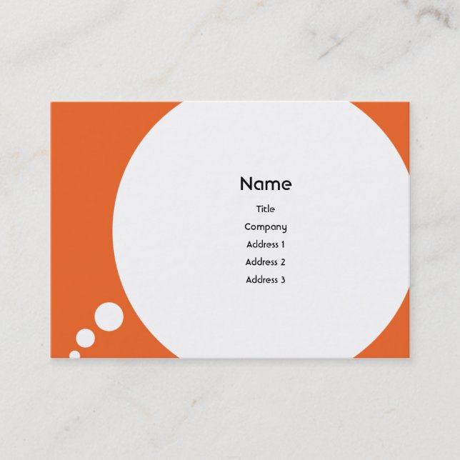 Tarjeta De Visita Speechbubble - rechoncho (Anverso)