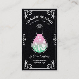 Tarjeta De Visita Spell Jar Black Witchcraft