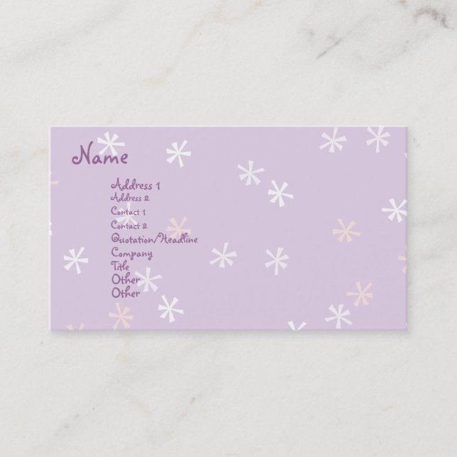 Tarjeta De Visita Spiffy Cupcake (Anverso)