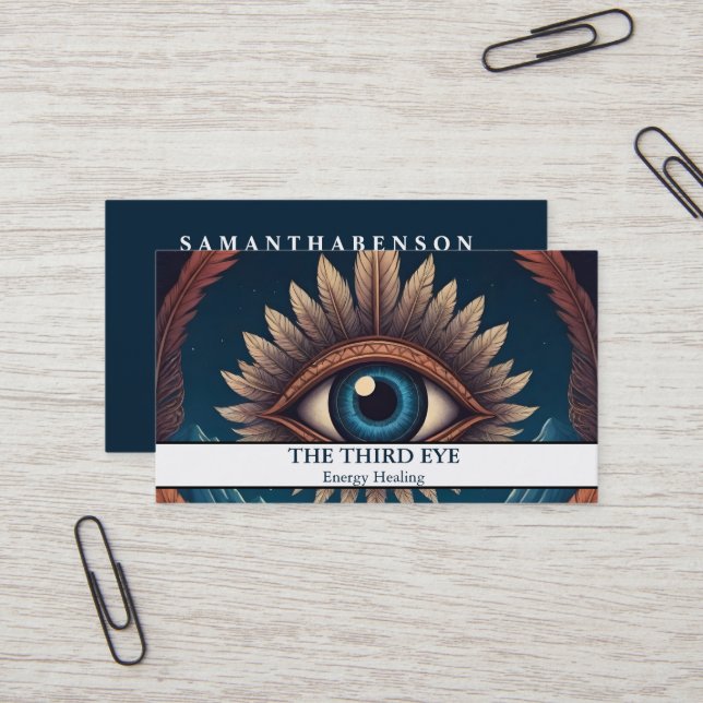 Tarjeta De Visita Spiritual Energie Heiler Reiki (Anverso/Reverso In Situ)