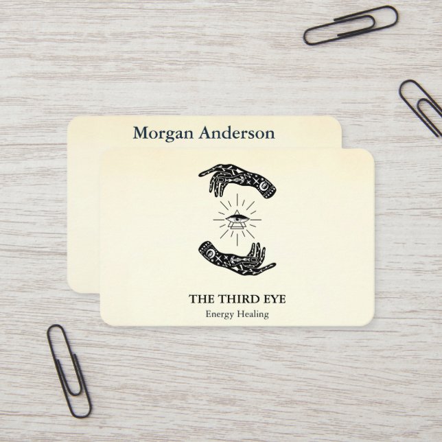 Tarjeta De Visita Spiritual Energie Heiler Reiki  (Anverso/Reverso In Situ)