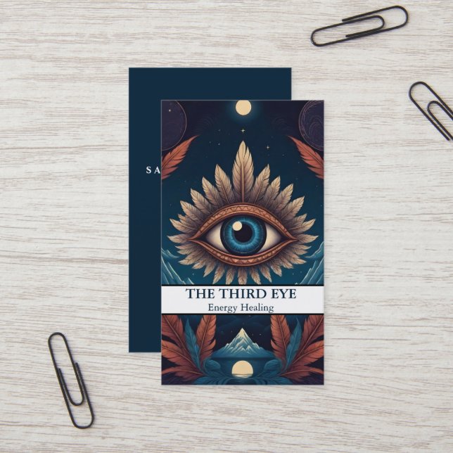 Tarjeta De Visita Spiritual Energie Heiler Reiki (Anverso/Reverso In Situ)