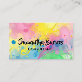 Tarjeta De Visita Splash Art Business Card
