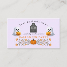 Tarjeta De Visita Spooky Office Halloween Party Essentials