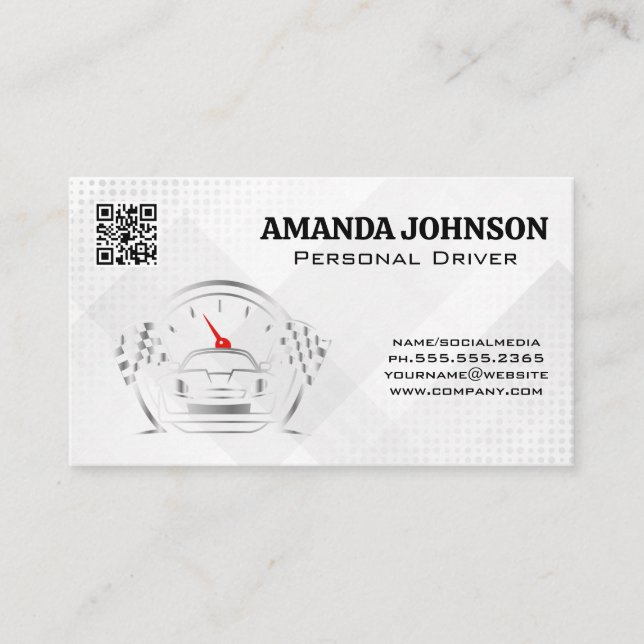 Tarjeta De Visita Sports Car | Driver Transport (Anverso)