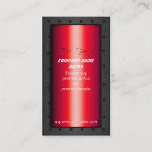 Tarjeta De Visita Sportscar en rojo - plantilla de ventas automática