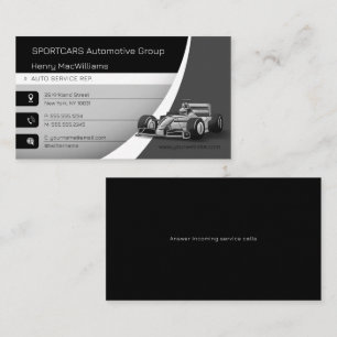 Tarjeta De Visita Sportscars   Servicio automático