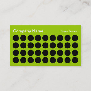 Tarjeta De Visita Spots - Black and Martian Green