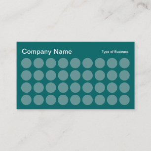 Tarjeta De Visita Spots - Ocean Green en Moss Green