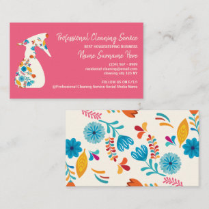 Tarjeta De Visita Spray Bottle House Servicio de Limpieza Sala de ja