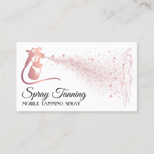 Tarjeta De Visita Spray de bronceado corporal Rose Gold para mujeres