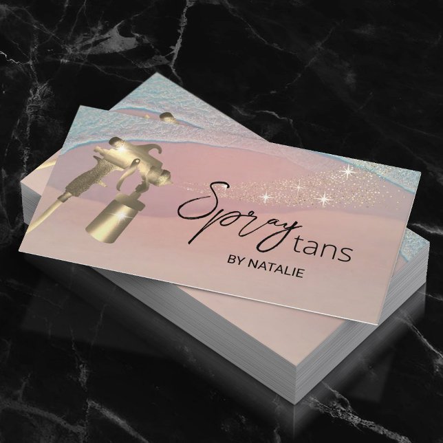 Tarjeta De Visita Spray Móvil Tans Beach Sless Tanning (Subido por el creador)